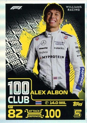Topps Turbo Attax F1 (Formel 1 / Formula 1) 2024 #341 Alex Albon (Club 100)