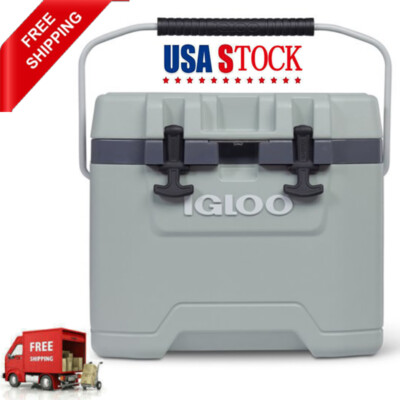Portable 25 QT Hard Sided Ice Chest Cooler Outdoor Camping Storage Coolers Green