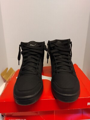 Size 11.5 - PUMA Rebound LayUp Nubuck Athletic Shoes in Black