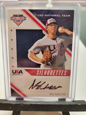 Kyle Harrison Silhouettes Patch Auto 160/299 2020 Panini Stars & Stripes Auto
