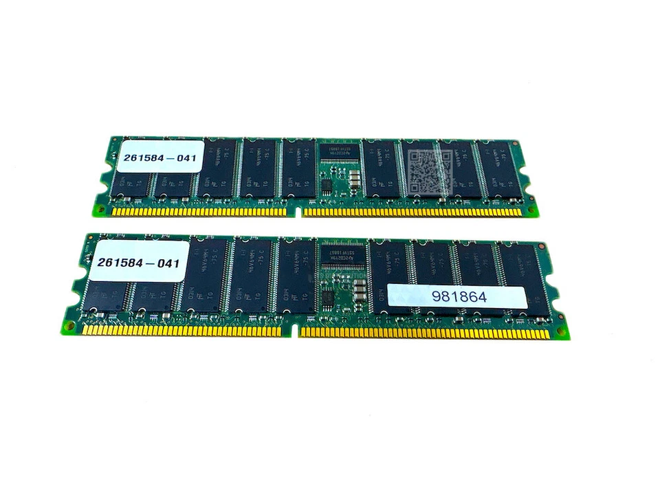 300679-B21 I GENUINE HP 1GB 2x 512MB DDR SDRAM DDR266/PC2100 ECC Memory Kit - Image 2 of 4