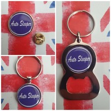 AUTO SLEEPER MOTOR HOME / CAMPER VAN / CARAVAN GLAMP PIN KEYRING BOTTLE OPENER