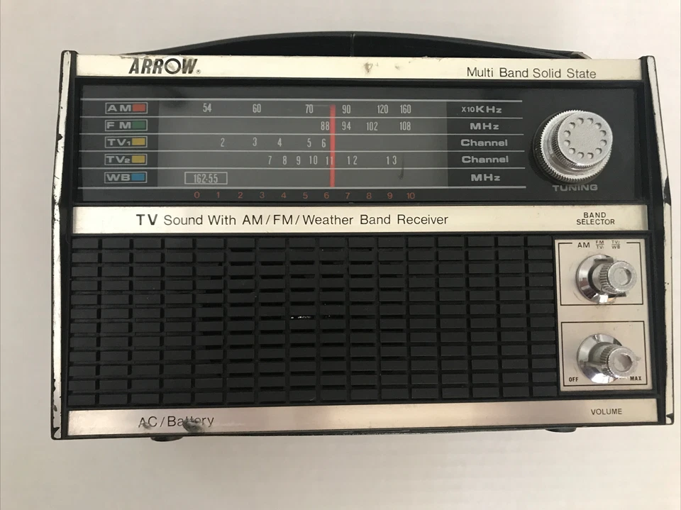 Som de TV de estado sólido Arrow multibanda com receptor de banda AM/FM/WTHR projeto antigo - Imagem 4 de 4