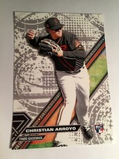 2017 Topps High Tek Jumbo 5x7 Christian Arroyo Giants RC HTCA #'d 02/49