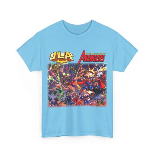 JLA Avengers T-Shirt - DC Comics/Marvel Team-Up - Classic George Perez Art - Picture 2 of 91