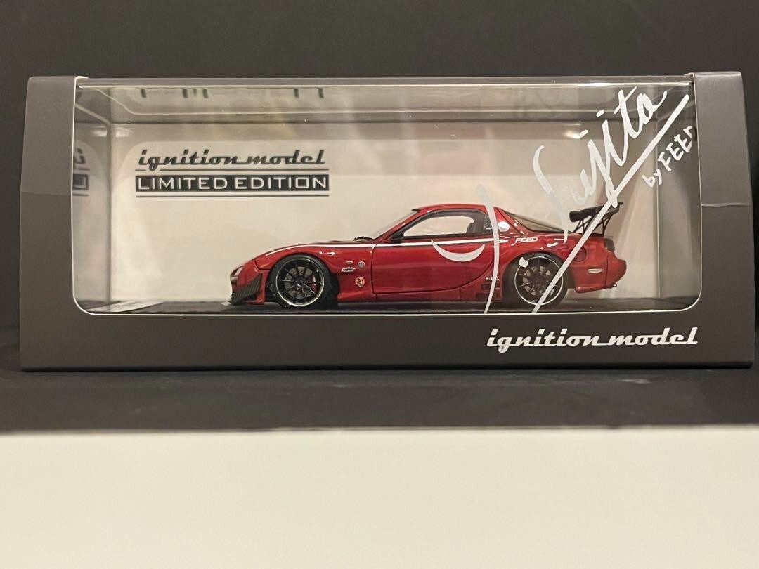 1/43 Ignition Model Feed RX-7 FD3S Maoh Red w/ Box From 1/43 Ignition Model Feed RX-7 FD3S Maoh Red w/ Box From