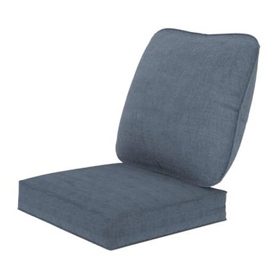 Outdoor Deep Seat Cushions 24 x 24 Inch Waterproof & Fade Resistant Nave Blue