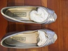 Touch Ups Wedge Shoe, Size 7, dyed Light Silver bridesmaid, cocktail, wedding 