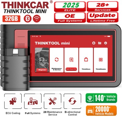 Thinktool Mini Bidirectional ABS SRS Car OBD2 Scanner Diagnostic Tool Oil EPB 