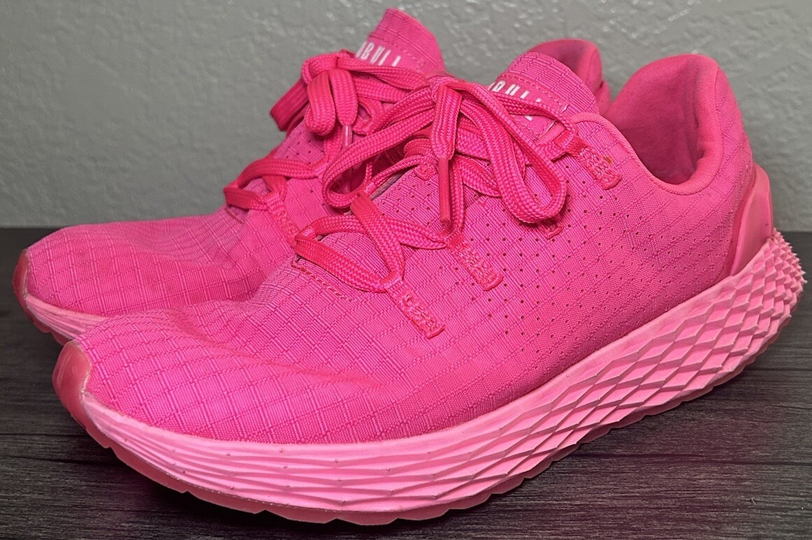 Nobull Allday Ripstop Runner Neon Pink Gym Shoes Women display picture 1