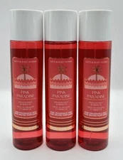 NEW Bath & Body Works Pink Paradise 3pc Set Full Size Fine Fragrance Mist 8oz