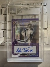 2022 Leaf Pro Set Metal Black & White Proof Purple Mojo Auto 1/1 Cole Turner RC