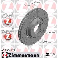 2X Zimmermann Formula Z Bremsscheibe 460.4511.70