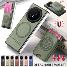For Honor Magic V3 Phone Removable Magnetic Wallet Case Leather Card Slot Cover
