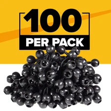 US Cargo Control 9'' Black Ball Bungees Bundle of 100