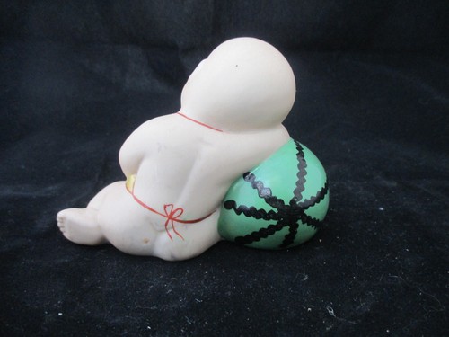 Ceramic Porcelain figure Chinese Oriental sleeping Baby Hand Painted 2.5" - Picture 2 of 3