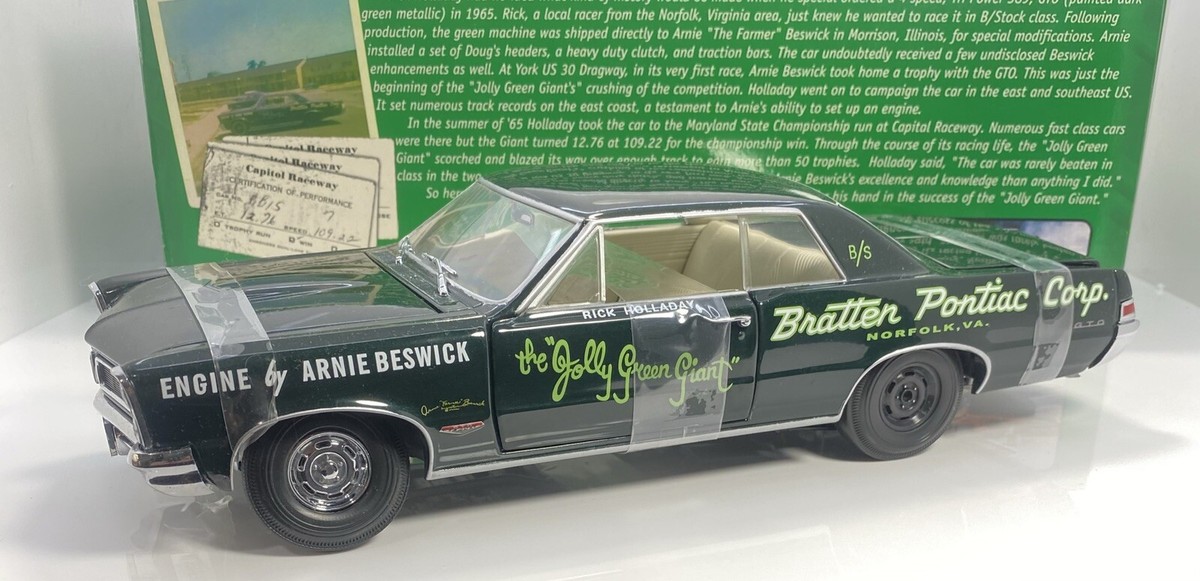 ERTL 1/18 Scale PONTIAC GTO “Jelly Green Giant” LIMITED & DETAILED