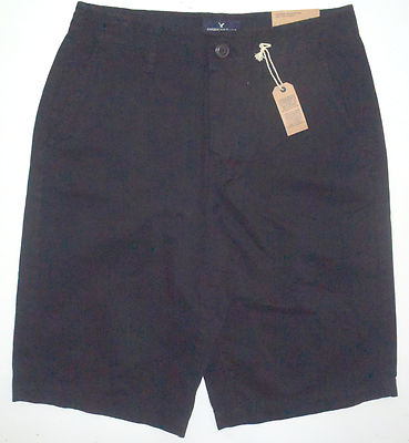 NWT New Mens 29 American Eagle AEO Longboard Casual Shorts Black Cotton   