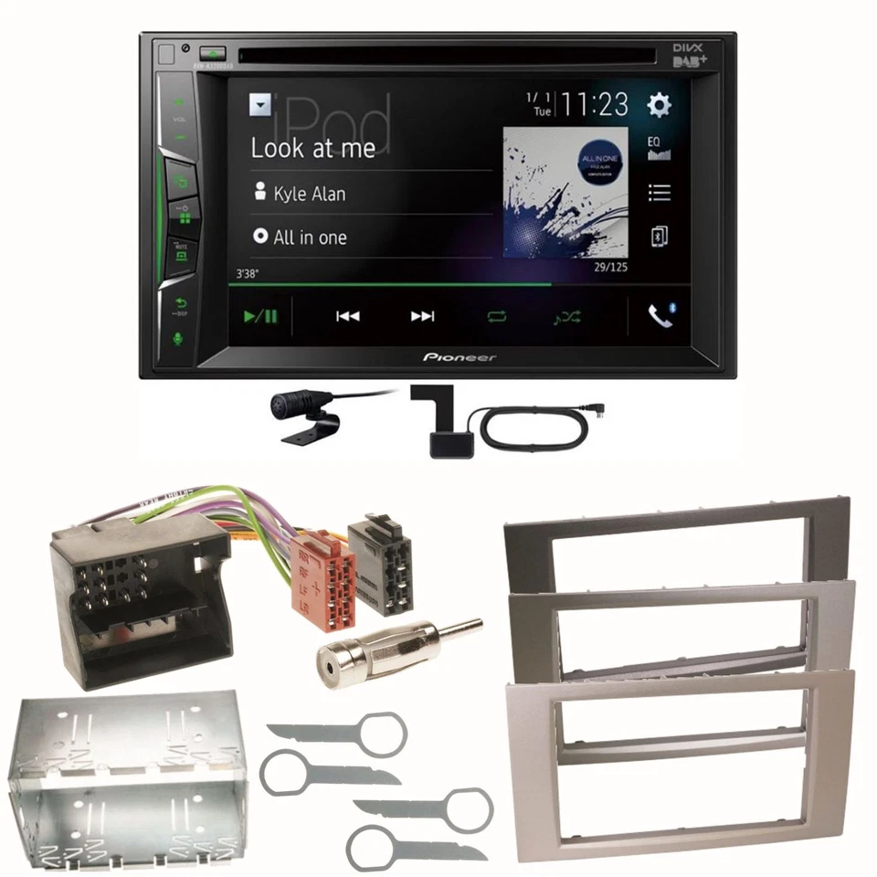 Pioneer AVH-A3200DAB Bluetooth DAB Einbauset für Ford Focus Fusion Galaxy S-Max - Bild 1 von 1