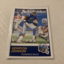 2019 Score Football #214 Kerryon Johnson Lions