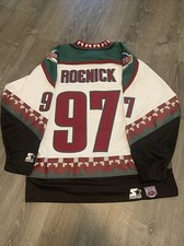 Jeremy Roenick autographed coyotes starter jersey W/Tag Mens Large