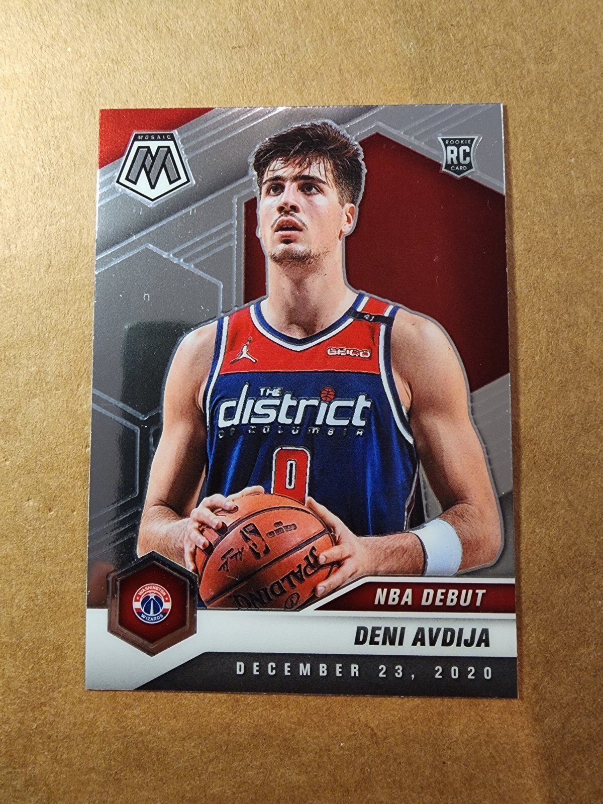 2020-21 Panini Mosaic #272 Deni Avdija NBA Debut RC Washington Wizards