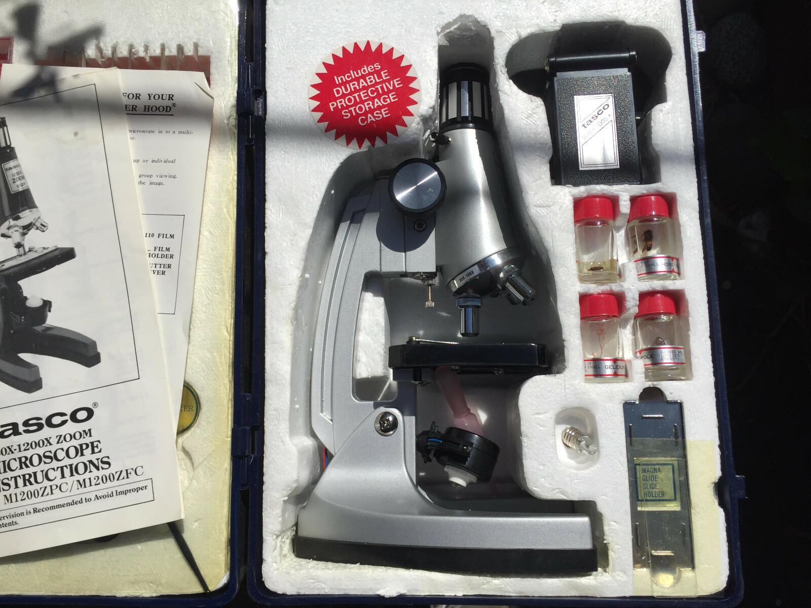 MIB Tasco 1200X Microscope Kit eBay
