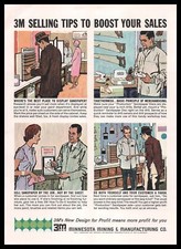 1963 3M Selling Tips to Boost Your Sales St. Paul Minnesota Vintage Print Ad