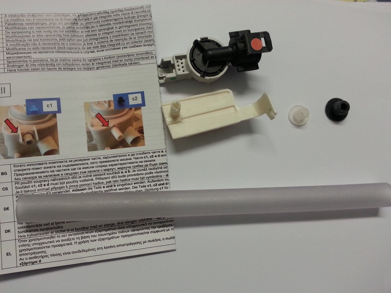 Kit pressostat lave-vaisselle IKEA réparer fuite boîte 92 OKI