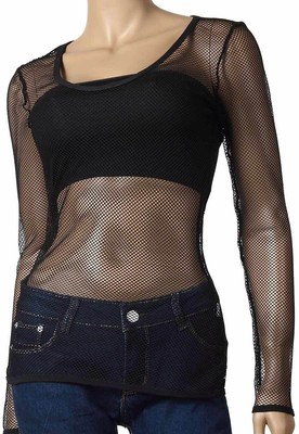sleeve mesh top