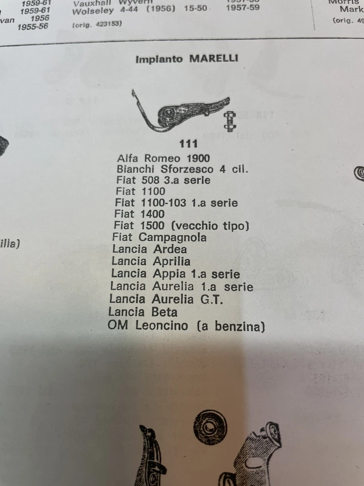 1 Zündkontakt N. O. S. Alfa Romeo 1900 Oldtimer. — 第 2/2 张图片