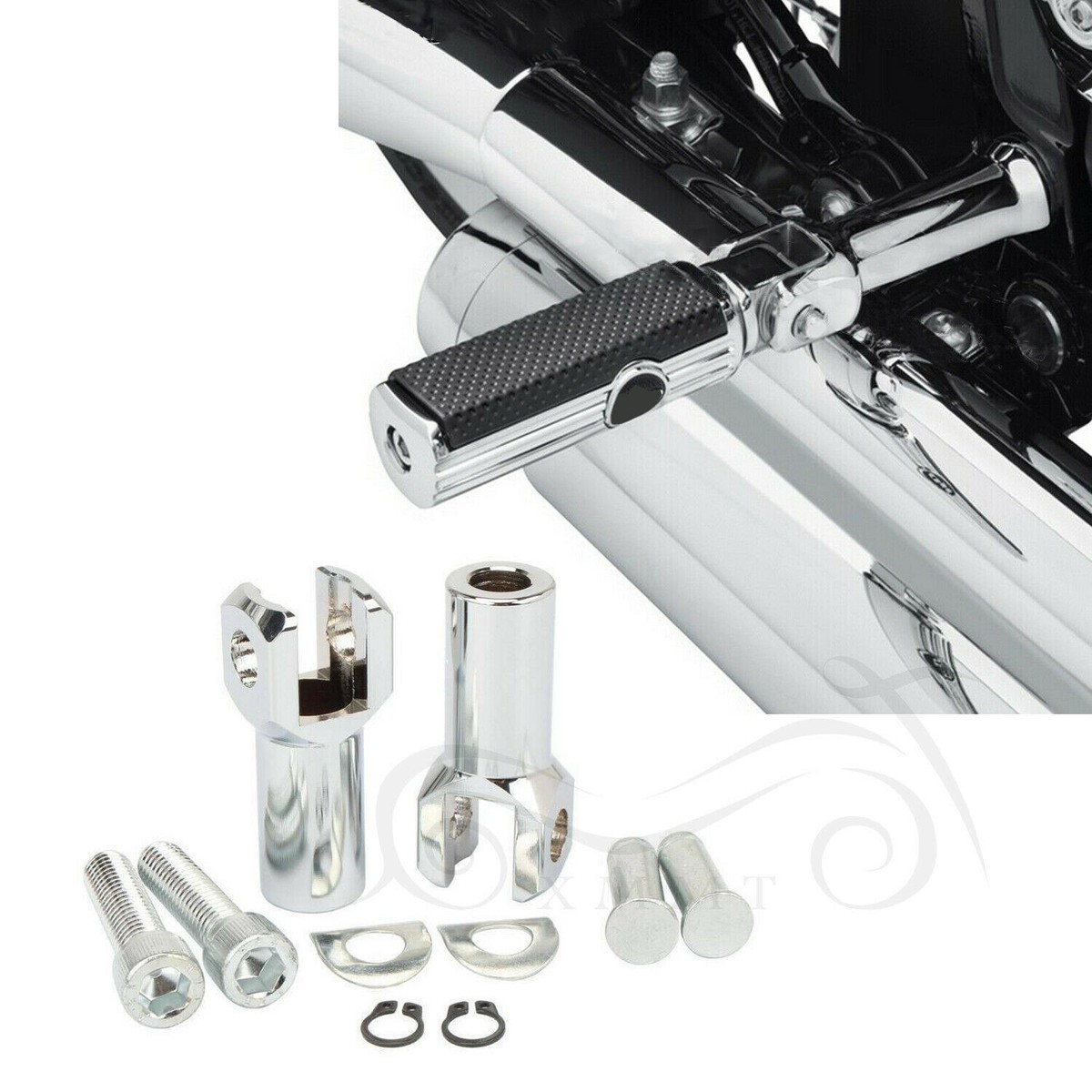 じぇい Rear Foot Pegs Footrest / Mounts Fit For Harley Heritage