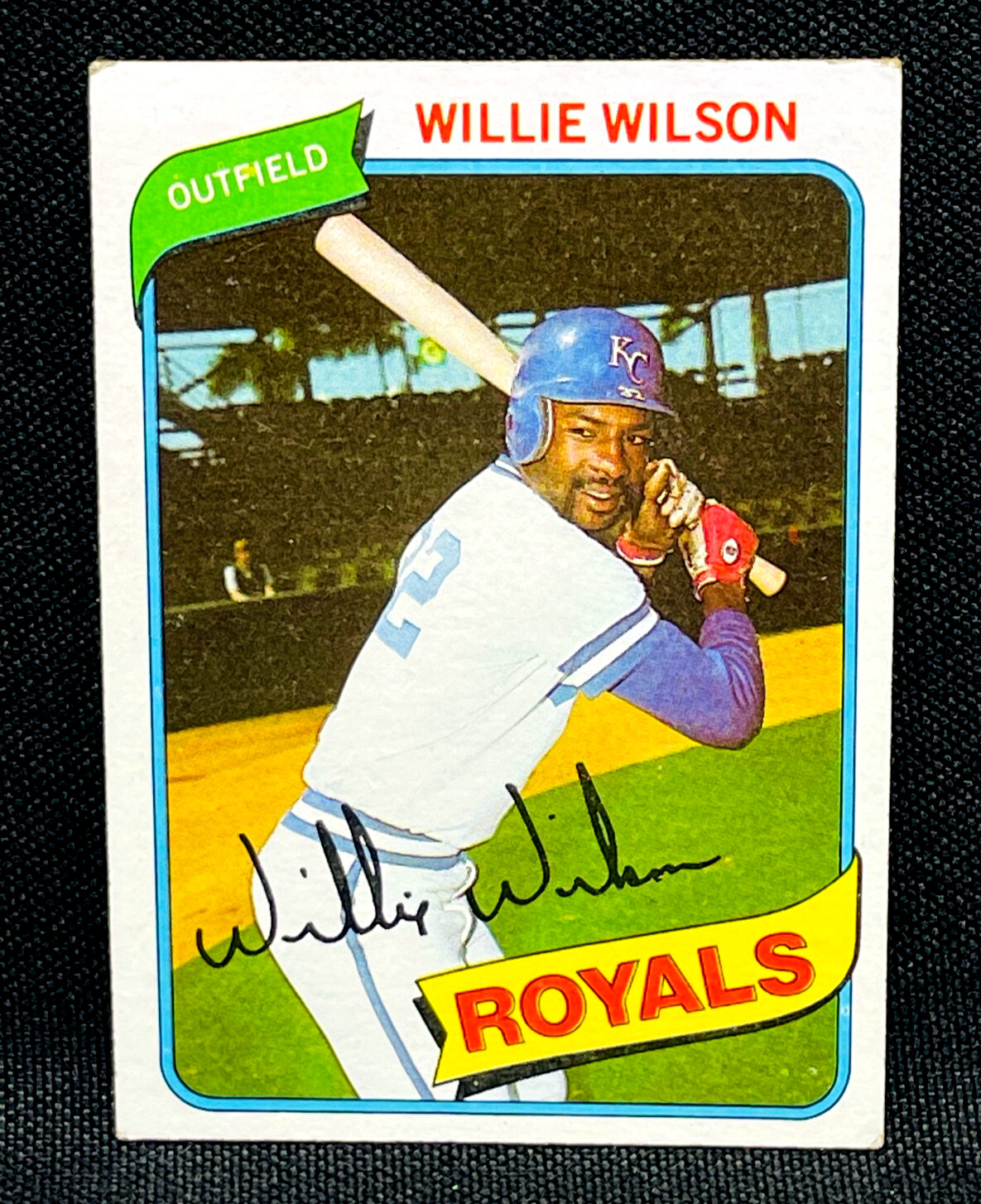 1980 Topps Baseball - WILLIE WILSON #157 - KANSAS CITY ROYALS