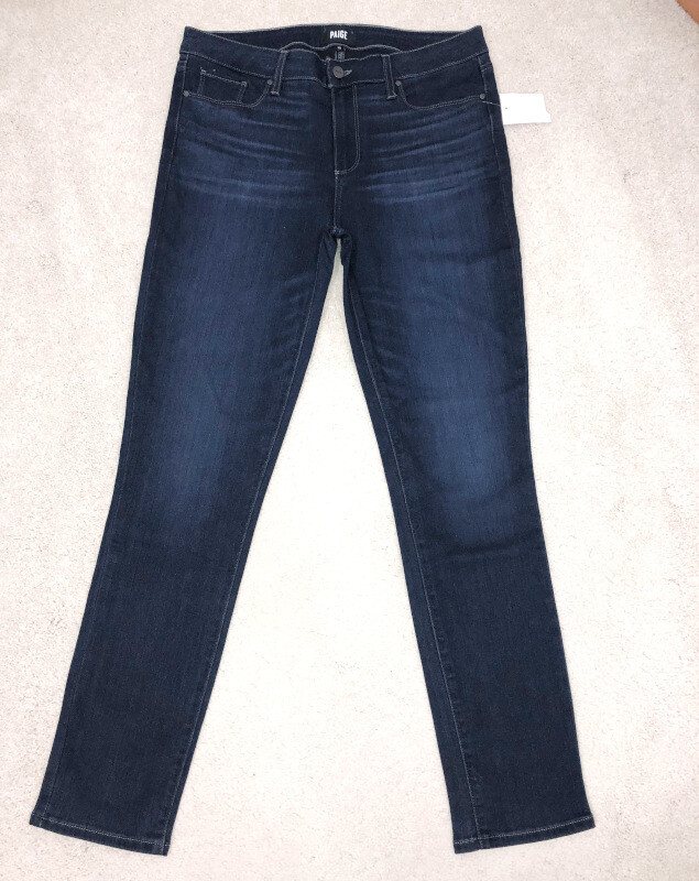 Paige Denim Skyline SKINNY Womens Jeans Sz 29 Blue Dark Wash for