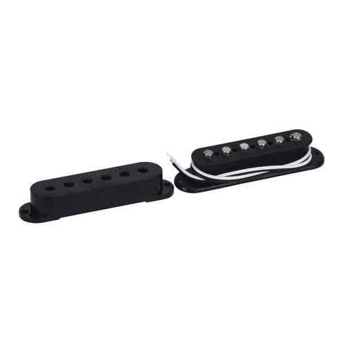 Juego de pastillas para guitarra HSS STG Alnico 5 bobina individual y pastilla Humbucker negra - Imagen 8 de 9