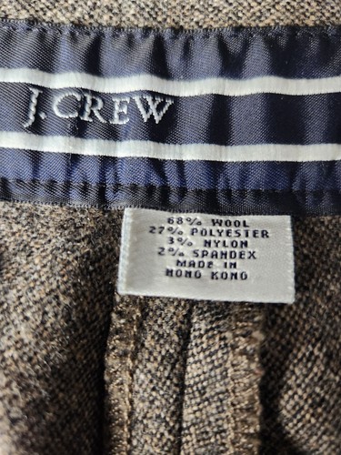 J Crew Mens Pants 33x30 Gray Wool Blend Classic Fit Chino Pants Flat Front - Picture 4 of 5