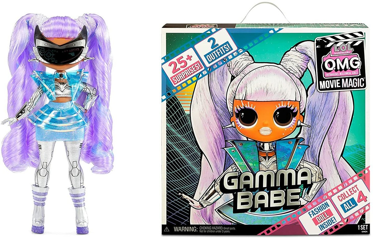 LOL Surprise OMG Movie Magic Gamma Babe Fashion Doll with 25 Surp