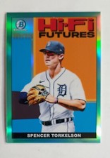 SPENCER TORKELSON ~2022 Bowman HI-FI FUTURES CHROME AQUA REFRACTOR #101/125