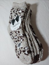 MeMoi Women s Cozy Socks Brown White Soft Size 4-10 Pairs 3