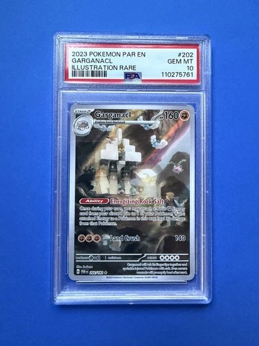 PSA 10 Garganacl  Pokemon Paradox Rift 202/182 Illustration Rare Holofoil EN