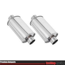 2x 3 Ultra Quiet Muffler Resonator 3 In304s Exhaust Vibrant New 2x 3 Ultra Quiet Muffler Resonator 3 In304s Exhaust Vibrant New