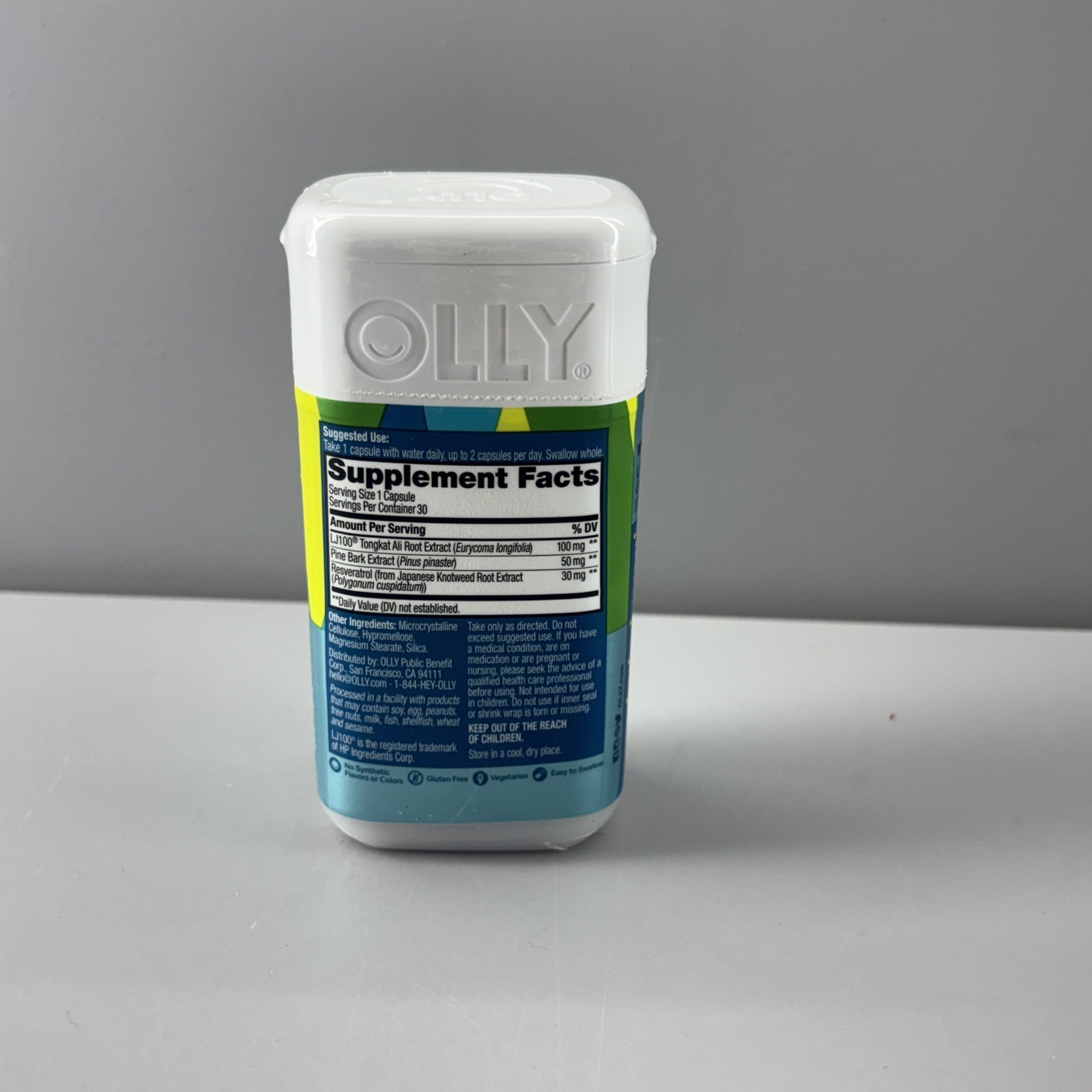 Olly Mighty Mojo Resveratrol Pine Bark-  30 Capsules - SEALED Exp: 11/2025