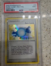 Pokemon Rare Candy EX Emerald Reverse Holo STAMP #83 PSA 9 Mint POP 16 - VINTAGE