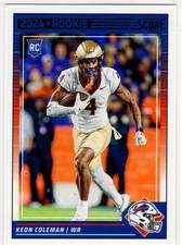 2024 Panini Score Football Keon Coleman No. 3...