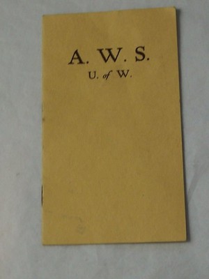 1928 Handbook of the Associated Women Students University of Wyoming
