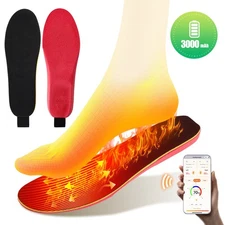 Electric Heated Insole Foot Warmers APP Control 3-Temperature Adjustable 1 Pair