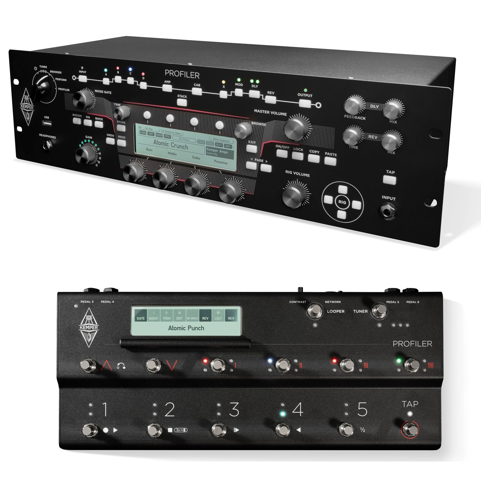 Kemper Profiler Rack Remote MK 2 - Topteil Modelingverstrker fr Gitarren 348190₽
