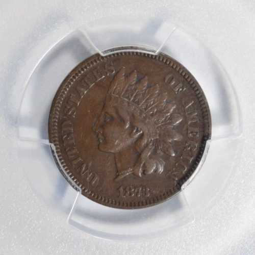 1873 INDIAN HEAD CENT ~ OPEN 3 ~ VERY BOLD "LIBERTY" PCGS VF35! - Image 3 of 4