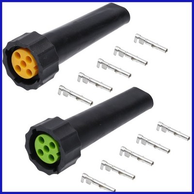 2x Bajonett Anschlussstecker 5pol Rückleuchte Stecker PKW LKW Auflieger Anhänger