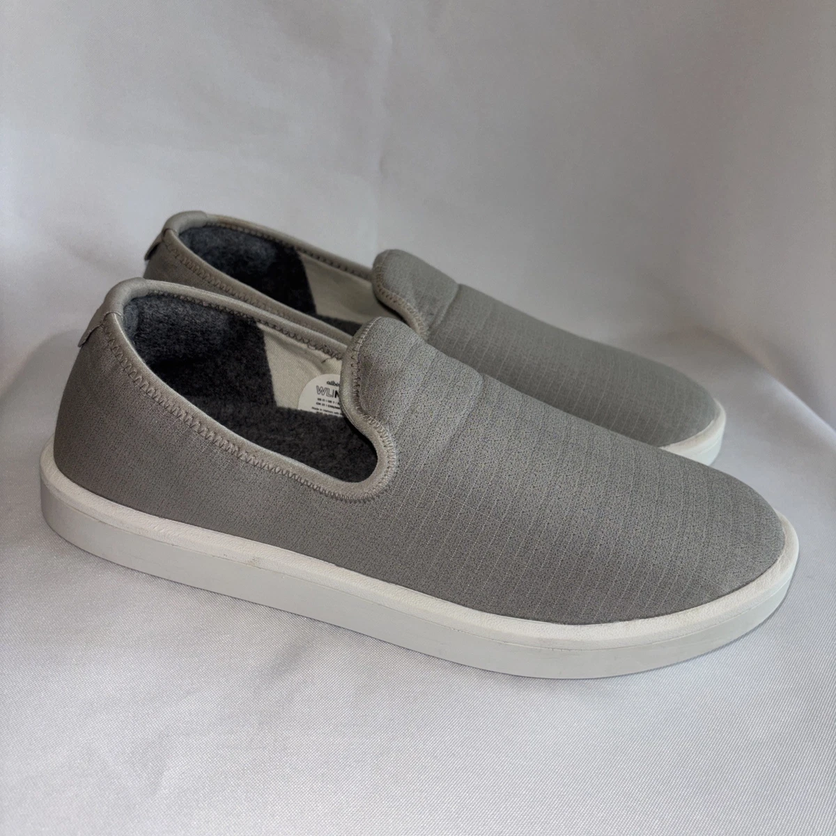 Allbirds Men\'s Wool Lounger woven slip ons in pewter gray 9 Allbirds_WL_RN_SF_PDP_Natural_  main image 2